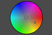 The gradient circle for adding a color tone The gradient circle for adding a color tone