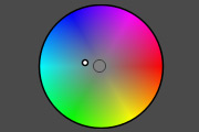 The gradient circle for adding a color tone