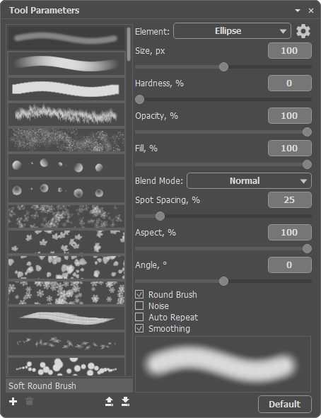 Tool Parameters Tool Parameters