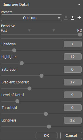 Settings in the Enhancer Plugin