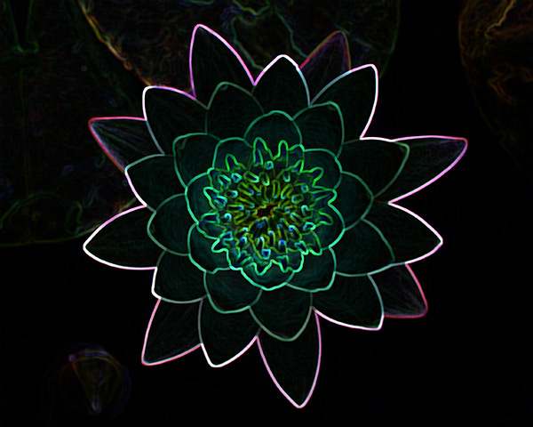 Glowing Edges Effect Glowing Edges Effect