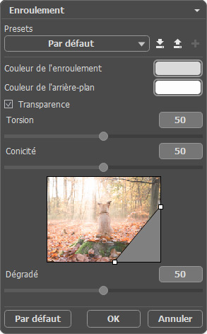 Enroulement de page Enroulement de page