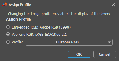 Assign Profile Dialog Assign Profile Dialog