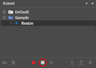 La registrazione dell'azione viene interrotta La registrazione dell'azione viene interrotta