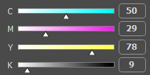 CMYK モード CMYK モード