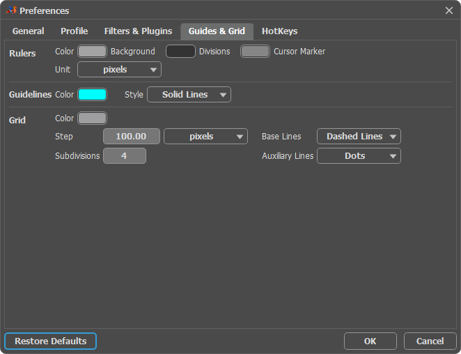 Alignment Settings Alignment Settings