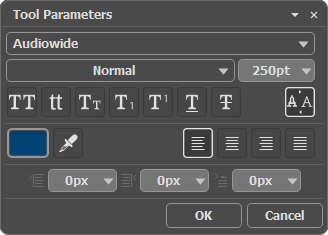 Paramètres du texte