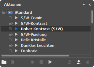 Aktionen-Liste Aktionen-Liste