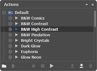 Actions List Actions List
