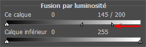 Position des curseurs Position des curseurs
