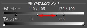 スライダーの位置 スライダーの位置