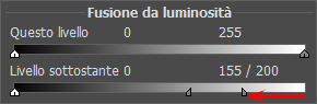 Posizione dei cursori Posizione dei cursori