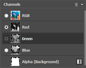 Green & Red Channels are Selected Green & Red Channels are Selected