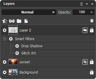 Smart Objects in the Layers Panel