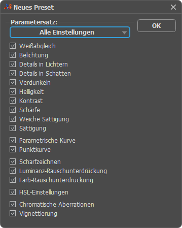 Presets Tab L