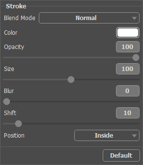 Effet du contour de couleur