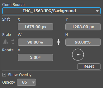 Clone Source Settings Clone Source Settings