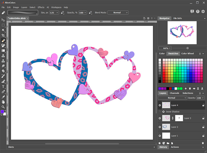 Adding Small Hearts