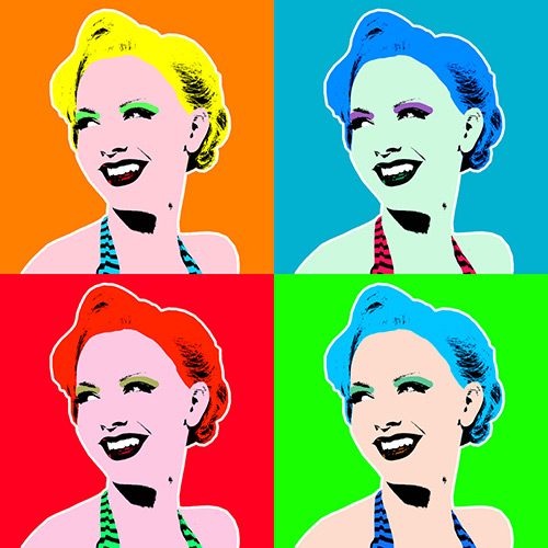 Pop-Art-Porträt