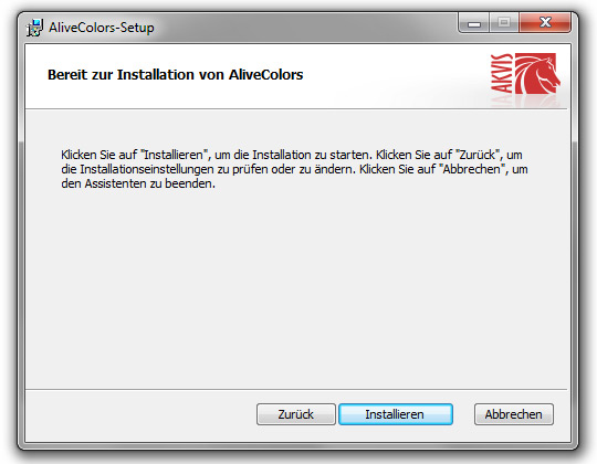 Installationsprozess Installationsprozess