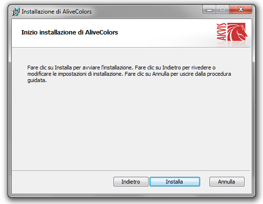 Processo di installazione Processo di installazione