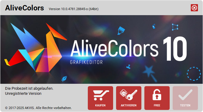 Testzeitraum abgelaufen Testzeitraum abgelaufen